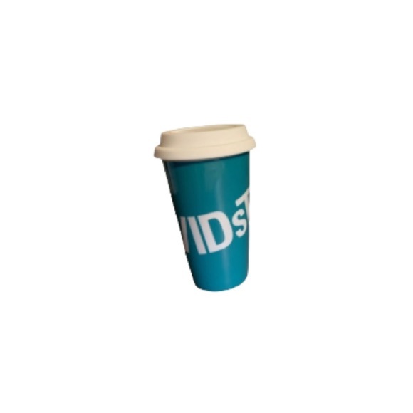 🆕 David’s Tea Ceramic To-Go Mug with Silicone Lid - Picture 1 of 7